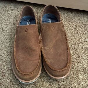 Akalia Men's Brown Leather Loafers